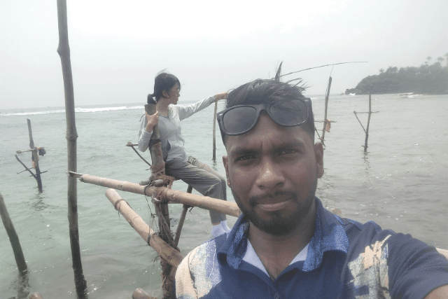 Stilt fishing